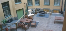 Courtyard at City Backpackers Hostel